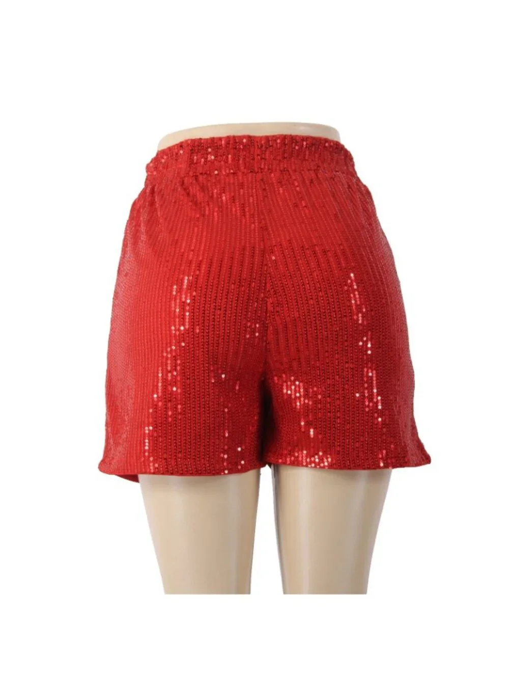Why Dress Shorts NEW $68 Sz S x 2.5 Red Multi Color Rhinestones Xmas Tree Poly